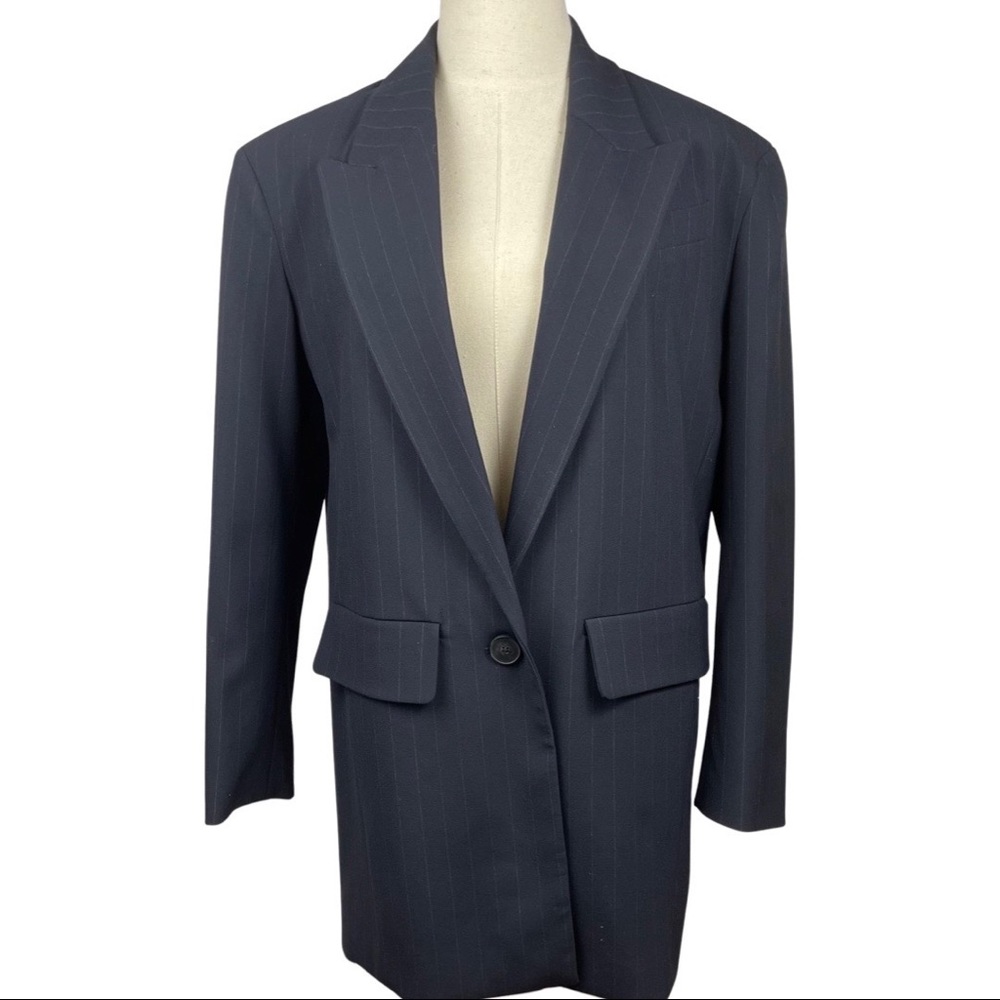 ZARA PINSTRIPE BLAZER DRESS